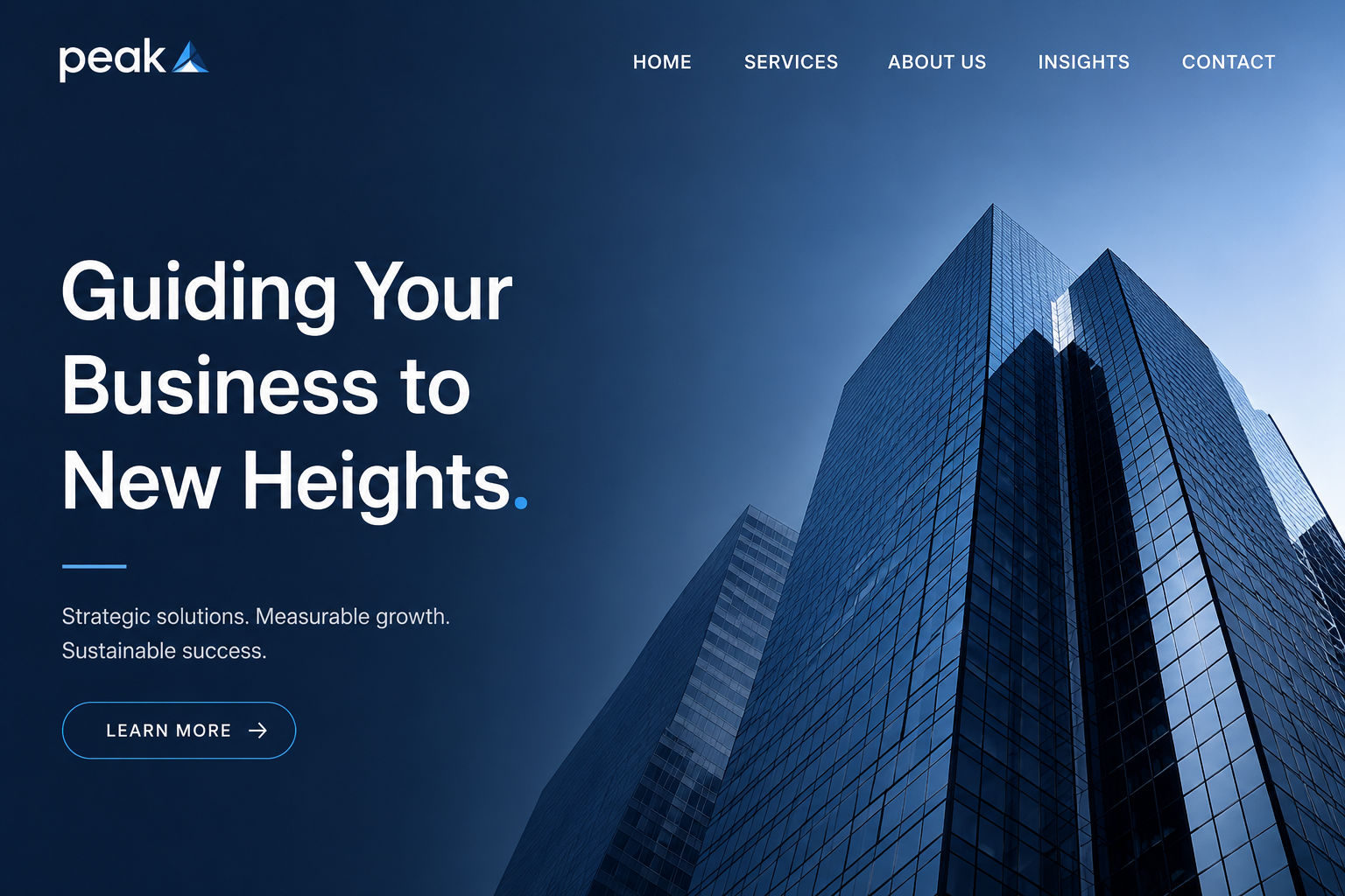 Business consulting website project
